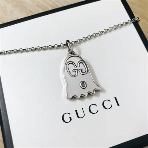 gucci ghost necklace used